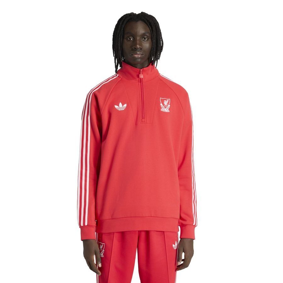Liverpool Track Top OG Half Zip - Pure Ruby - Men's-SoccerKits Hub | Buy Soccer Jerseys Online
